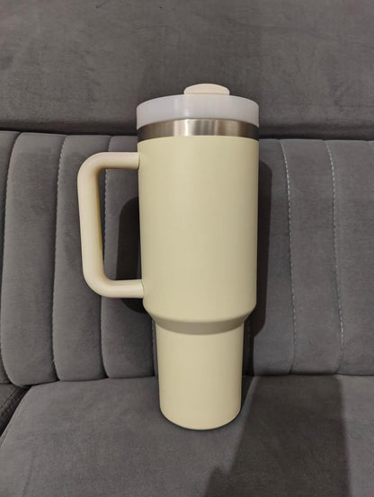 1200ML Stainless Steel Vacuum Insulated Tumbler with Lid and Straw – 1.2L Travel Cup for Water, Iced Tea, or Coffee