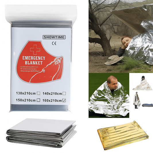 Multifunctional Rescue Foil Heat Blankets (Pack of 2)